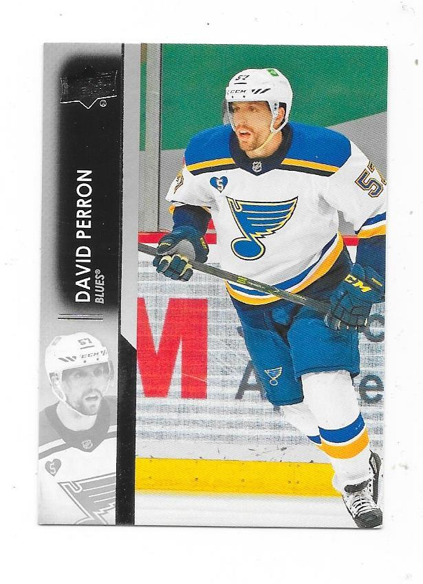 2021-22 Upper Deck #156 David Perron , St Louis Blues