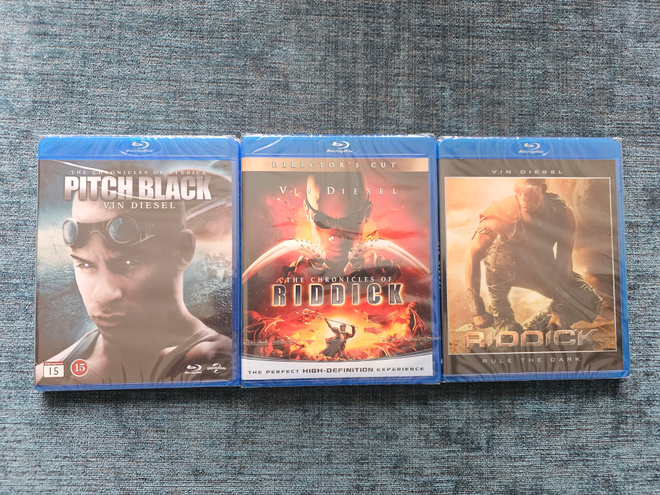 RIDDICK Trilogia ( Blu-ray 3kpl.)