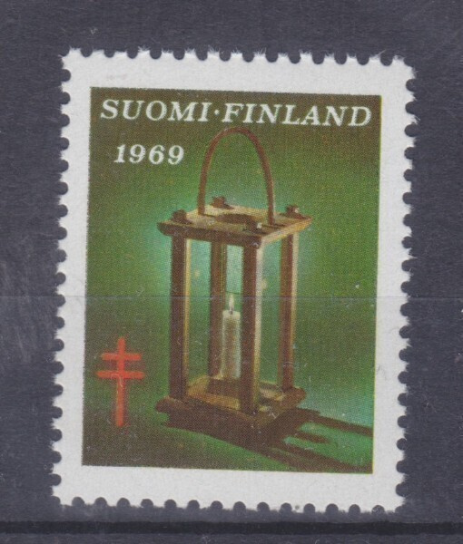 TUB joulumerkki 1969 postituoreena. lape 3,5€