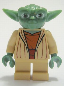Lego Figuuri - Yoda grey hair ( Star Wars ) 2013