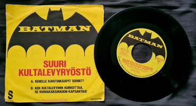 Batman - Suuri kultalevyryöstö (7", Single, Reissue 1987)