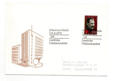Otaniemi: Biblioteksmötet (erikoisleima 20.8.1972)