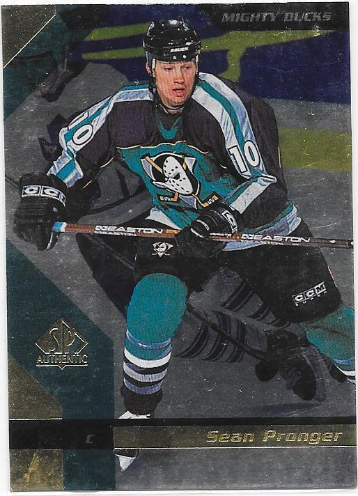 1997-98 SP Authentic #2 Sean Pronger Anaheim Mighty Ducks