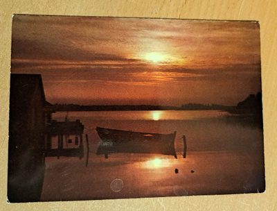Ahvenanmaa, auringonlasku, kulkenut  1969