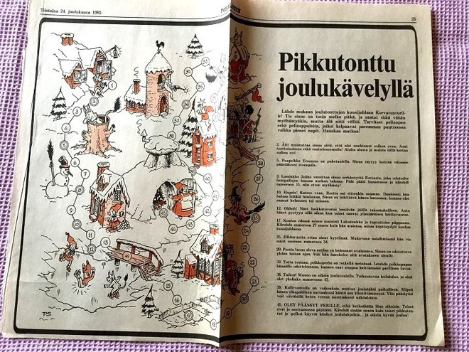 Pikkutonttu joulukävelyllä peli v. 1985