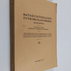 Metsätieteellisen tutkimuslaitoksen julkaisuja 22 - pikkukuva 1