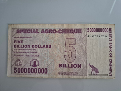 Zimbabwe 5 000 000 000 dollar 2008 (14652)