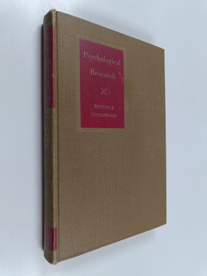 Benton J. Underwood : Psychological research