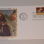 USA FDC Franciscus assisialainen Colorano "Silk" 1982 - pikkukuva 1