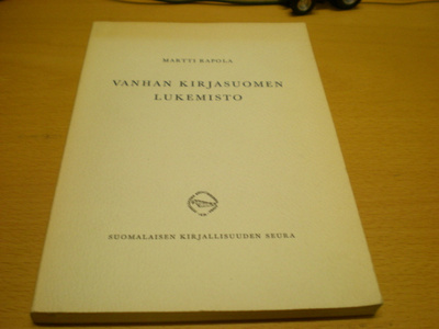 Martti Rapola: Vanhan kirjasuomen lukemisto