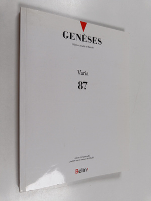 Aude Beliard : Geneses : Varia 87