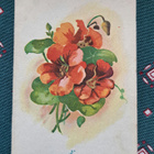 Kukkia,krassit, taittokortti, kulkenut1946 - pikkukuva 1