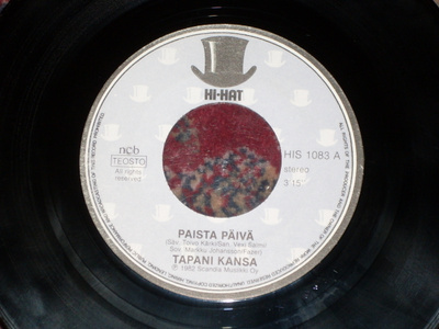 7" TAPANI KANSA - Paista Päivä - single 1982 iskelmä EX