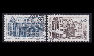 Ranska 2603-4 o Europa Moderni arkkitehtuuri (1987)