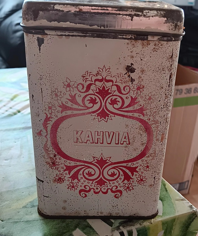 Peltinen kahvi purkki pauling