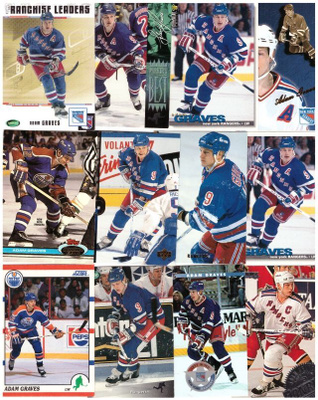 12 x Legenda ADAM GRAVES Oilers, Rangers