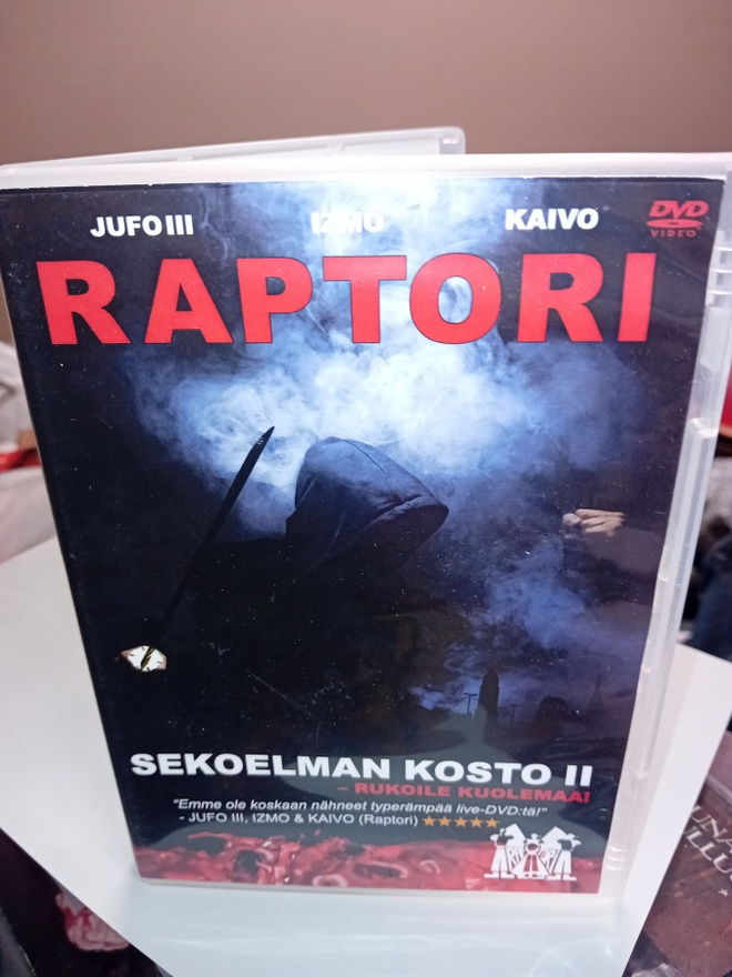 DVD RAPTORI - Sekoelman kosto 2 ( SIS POSTIKULU  )