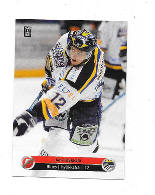 2008-09 CardSet #71 Joni Töykälä , Espoo Blues