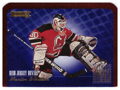 MARTIN BRODEUR Devils 95-96 Donruss Between The Pipes #5