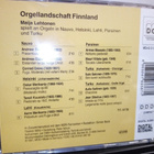CD Maija Lehtonen : Orgellandschaft Finnland (SIS POSTIKULU) - pikkukuva 2