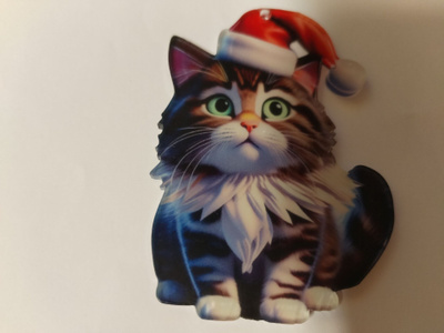 Kissa joulu koriste.
