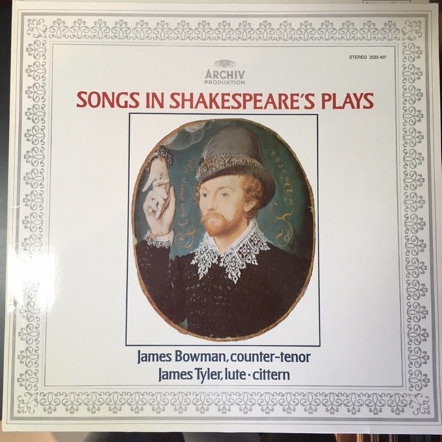 James Bowman & James Tyler - Songs In Shakespeare's Plays LP