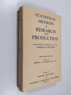 Owen L. Davies : Stastistical methods in research and pro...