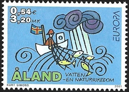 Åland 2001  Eurooppa-merkki  3,20 mk ** LaPe 191