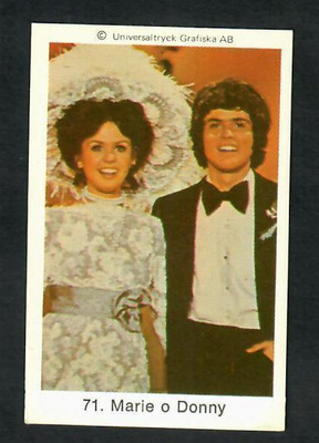 Keräilykuva - Marie o Donny Osmond 71