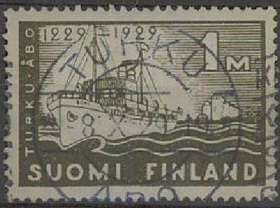 1929 Turku 1mk er.kaunis Turku-29