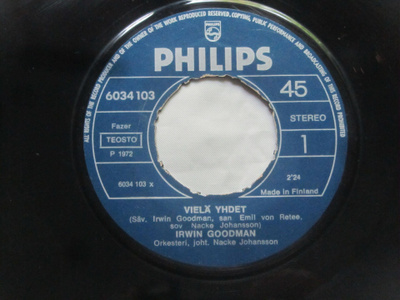 Irwin Goodman: Vielä yhdet 7" single 1972