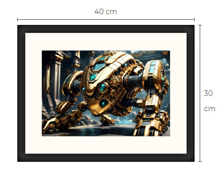 Uusi uniikki Sci-Fi Science Fiction print 30 cm x 40 cm
