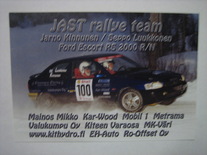 Ford rallikortti 4: Ford Escort / Jarno Kinnunen