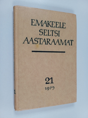 Emakeele seltsi aastaraamat 21