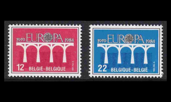 Belgia 2182-3 ** Europa (1984)