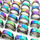 1008 .. 316L Ruostumaton Teräs Rainbow .. Sormus - pikkukuva 5