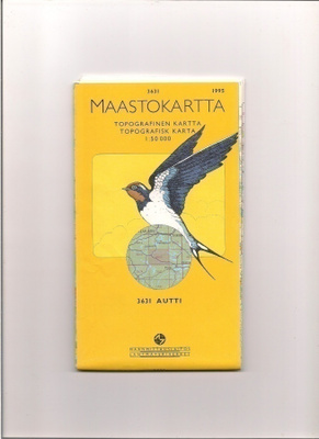 Maastokartta 1:50 000 Autti