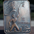 TUL:n liittojuhla 1934 -merkki, halkaisija 40 mm. Hyvässä k - pikkukuva 4