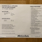 Esite Oldsmobile Cutlass Salon Brougham Sedan noin 1979 - pikkukuva 2