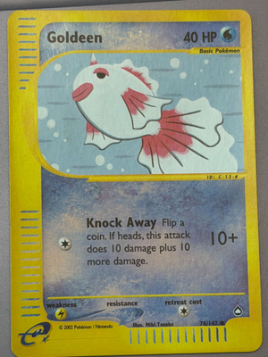 Pokémon Goldeen 78/147 Reverse Holo Expedition E-Reader