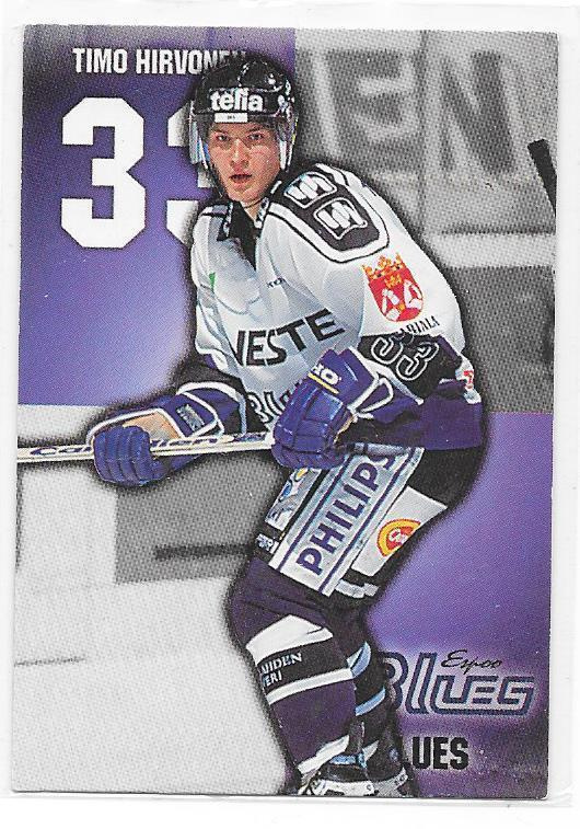1999-00 CardSet #14 Timo Hirvonen Espoo Blues