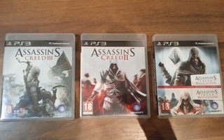 Assassin's Greed pelit(4kpl) AC 2,3,Revelations,Brotherhood