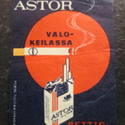 VANHAT TULITIKKUETIKETIT 5KPL OKA ASTOR ALPPILA GLAES STRÖM - pikkukuva 4