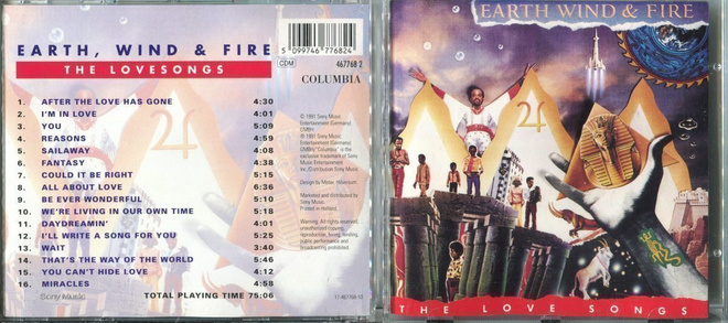 EARTH WIND & FIRE . CD-LEVY . THE LOVE SONGS