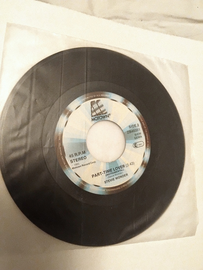 Stevie Wonder - Part-time Lover   7'' vinyylisinkku