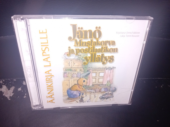 2cd äänikirja Jänö Mustakorva ja postilaatikon yllätys