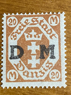 SAKSA DANZIG 1922 VIRKAMIESMERKKI**