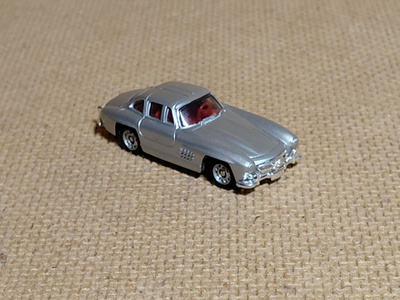 Mercedes-Benz 300SL Coupe 1955 harmaa 1:87 Monogram