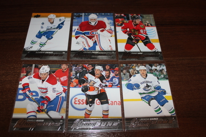 2015-16 Upper Deck Serie Young Guns kortteja alk. 2,50e