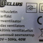 Tornituulettimen moottori ja tuuletin.  Bellus - pikkukuva 2